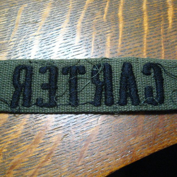 🇺🇸 Carter USA Military Name Vintage Uniform Patch - Picture 7 of 7